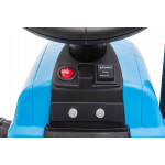 Batériový traktor s prívesom A009 modrý