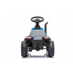 Batériový traktor s prívesom A009 modrý