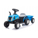 Batériový traktor s prívesom A009 modrý