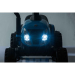 Batériový traktor s prívesom A009 modrý
