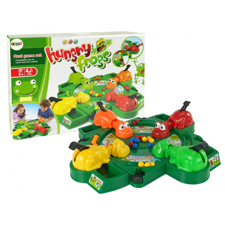 LEAN TOYS Arkádová hra Hungry Frog Balls