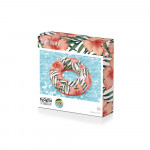 Plavecký kruh s palmami 119 cm - ružová Bestway 36237