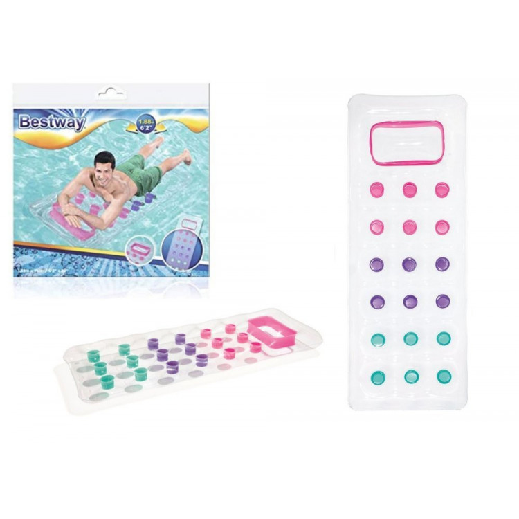 Nafukovačka 188 x 71 cm Bestway 43040 priehľadná