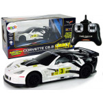 RC Športové auto Corvette 1:24 - biele RC Športové auto Corvette 1:24 - biele