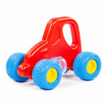 Detská hrkálka traktor červená