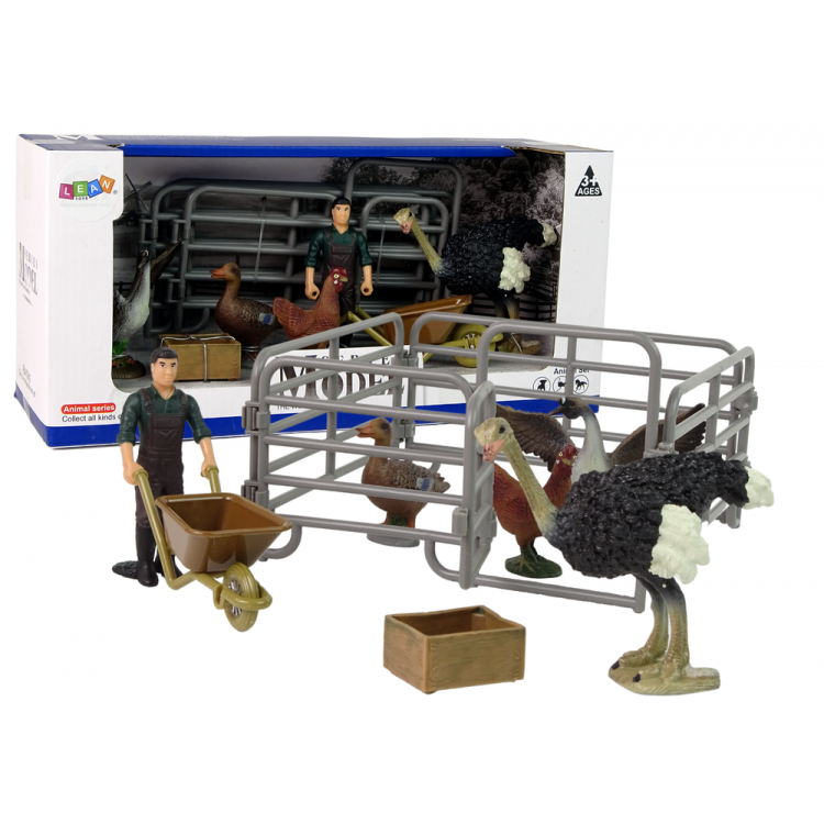 Súprava figúrok, zvieratká z farmy - Vtáky