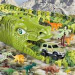 Obrovská autodráha + figúrky dinosaurov