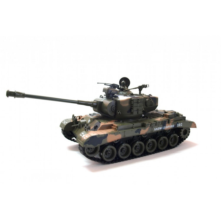 Americký tank M26 Snow Leopard ASG 1:18 RC RTR - zelený