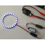 24-LED doska s LED osvetlením (5V, 7 farieb) s regulátorom osvetlenia
