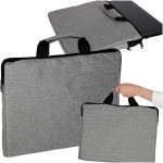 Torba na laptopa 15,6 cali etui pokrowiec teczka damska męska szara Torba na laptopa 15,6 cali etui pokrowiec teczka damska męska szara