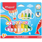 Jumbo fixky 12 ks.– color peps