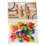 Farebné guľôčky na špice bicyklov 72 el.