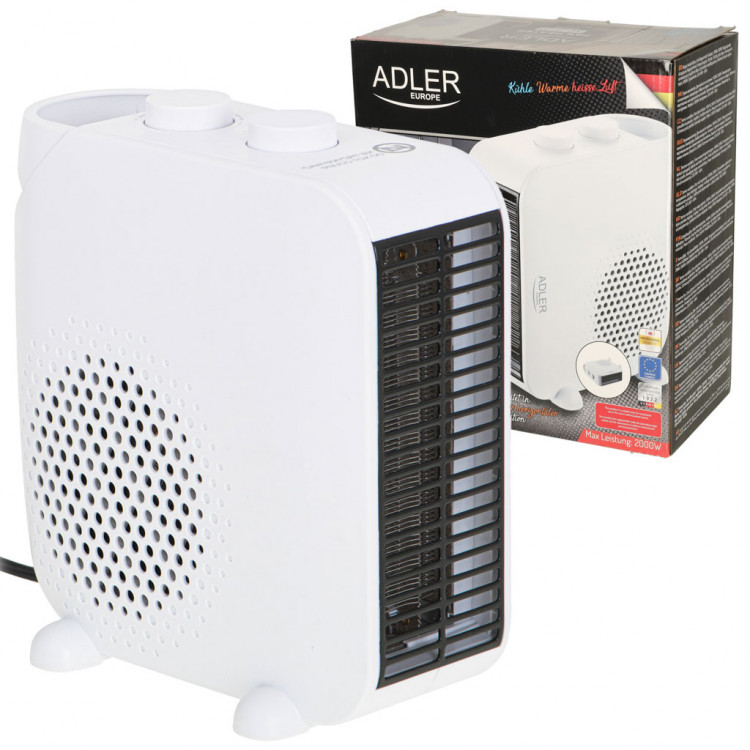 Adler AD 7725w ohrievač ventilátora elektrický ohrievač ohrievač ventilátora termostat 2000W
