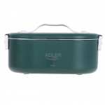 Adler AD 4505 zelená nádoba na potraviny vyhrievaná sada boxov na obed oddeľovač nádoby lyžica 0,8 l 55 W