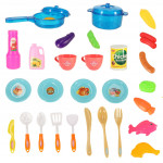 Detská plastová kuchynka – modrá