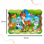 Puzzle 30 dielikov – Zvieratká v lese