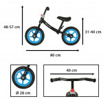Trojkolka Fix Balance cross-country bike čierna a modrá
