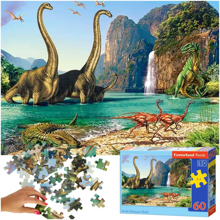 Puzzle 60 dielikov – Svet Dinosaurov
