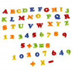 Vzdelávacia magnetická tabuľa na učenie číslic a písmen červená