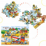 Puzzle 40 dielikov – stavebné vozidlá