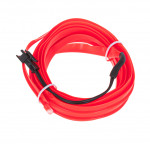 LED ambientné osvetlenie pre auto / auto USB / 12V páska 5m červená