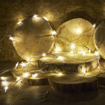 Vianočné svetielka 100 LED, 10m hviezdičky – teplá biela