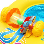 Plávací kruh pre matku a dieťa 60 x 83 cm žltý
