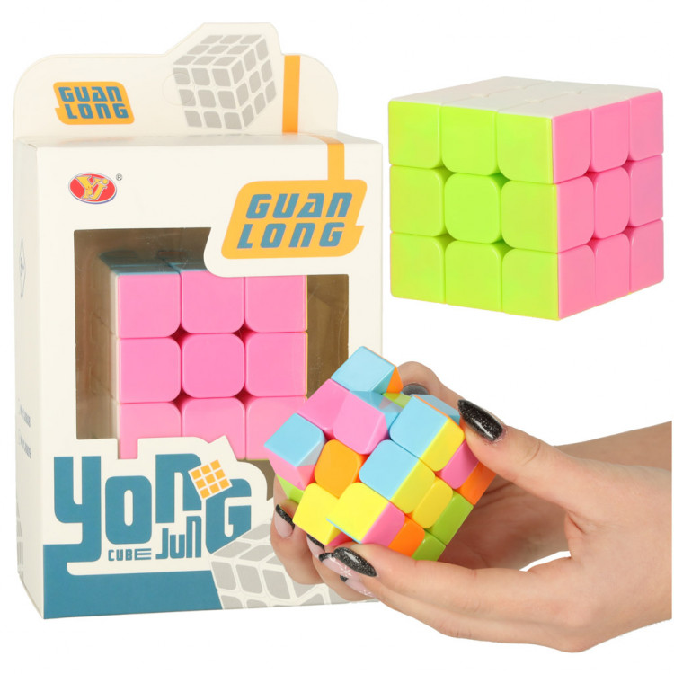Magická kocka 3x3 – neónové farby
