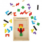 Drevené kocky Tetris – 40 dielikov