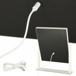Zrkadlo na líčenie LED so žiarovkami USB 30x40cm