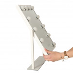 Zrkadlo na líčenie LED so žiarovkami USB 30x40cm