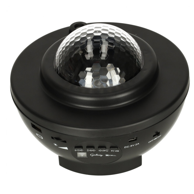 Hviezdny projektor s Bluetooth reproduktorom – čierny