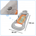 Nafukovacie kreslo Bestway 43028 – sivé