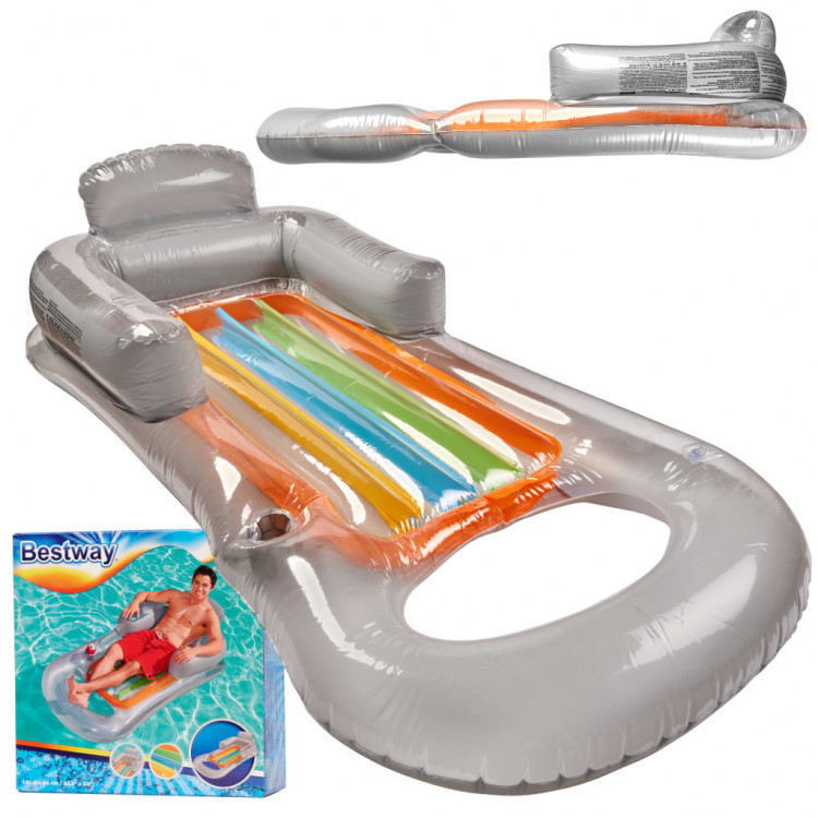 Nafukovacie kreslo Bestway 43028 – sivé