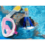 Potápačská maska na šnorchlovanie S/M - ružová