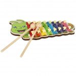 Farebný drevený cimbal pre deti húsenica