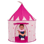 Detský stan v tvare hradu - ružový