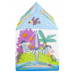 Detský stan v tvare domčeka - ZOO zvieratká