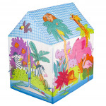 Detský stan v tvare domčeka - ZOO zvieratká