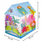 Detský stan v tvare domčeka - ZOO zvieratká