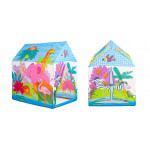 Detský stan v tvare domčeka - ZOO zvieratká