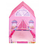 Detský stan v tvare domčeka - ružový