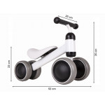 Mini balančný bicykel White ECOTOYS