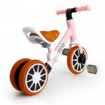 Trojkolesový bicykel 2v1 - ružový