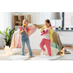 Detská drevená gitara - ružová ECOTOYS