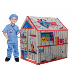 Detský stan v tvare domčeka - Veterinárna klinika