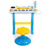 Detský klavír s mikrofónom mp3 - modrý