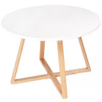 Moderný škandinávsky konferenčný stolík, 60 cm bambus Moderný škandinávsky konferenčný stolík, 60 cm bambus