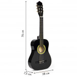 Gitara drevená detská, 6 strún, ECOTOYS Gitara drevená detská, 6 strún, ECOTOYS