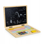 Drevená magnetická tabuľa Notebook - modrá